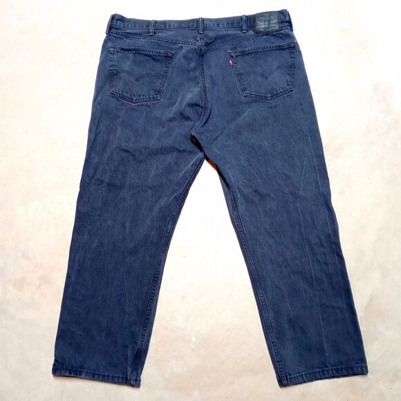 Levi's 501 Jeans Fits 42x30 Men's Button Fly Denim Straight Fit Loose Relaxed - Picture 4 of 9
